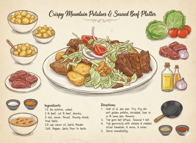 food blog recipe card designed using nano banana prompts artistic style