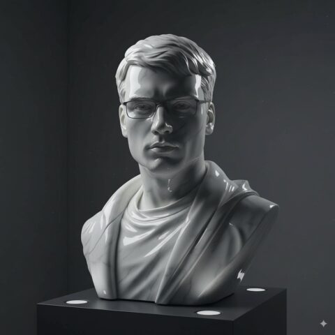 classical marble sculpture transformation using nano banana prompts AI